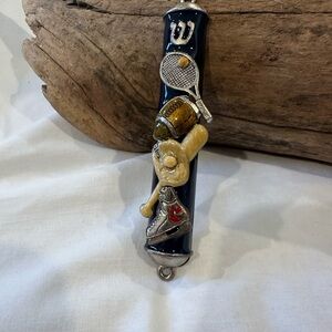 Wilson Blue and Silver Sports Keychain